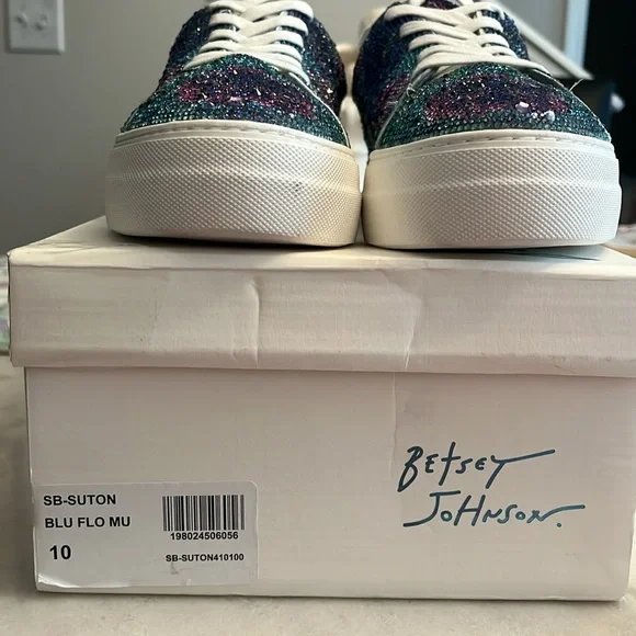 Betsey Johnson Multicolor Glitter Sneakers - Picture 3 of 3